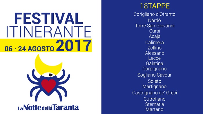 Programma Notte della Taranta 2017