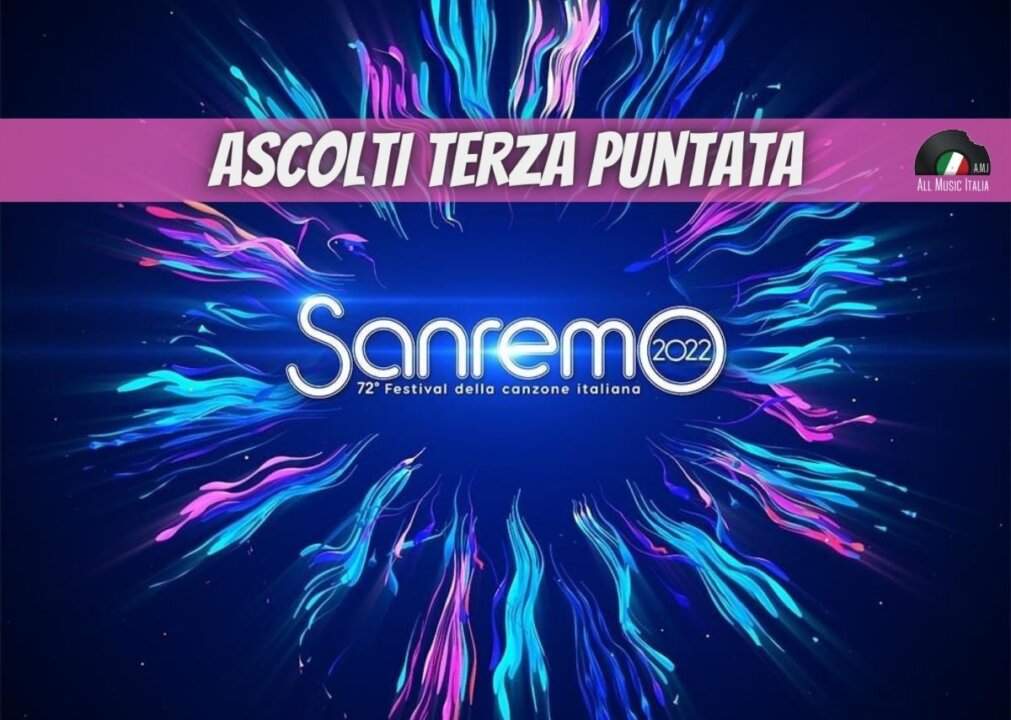 Sanremo 2022 ascolti terza puntata