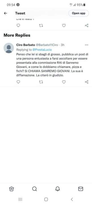 Sanremo Giovani Ciro Barbato