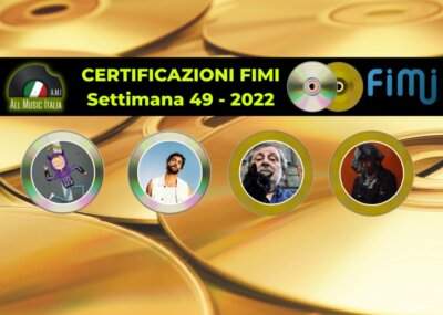 Certificazioni FIMI settimana 49 2022