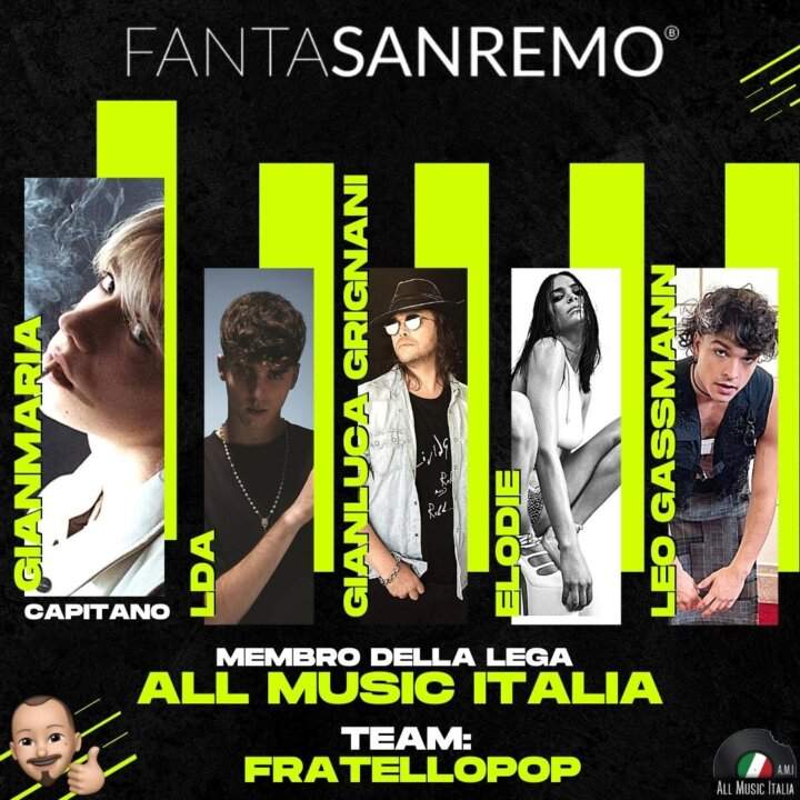 Fantasanremo Lega All Music Italia