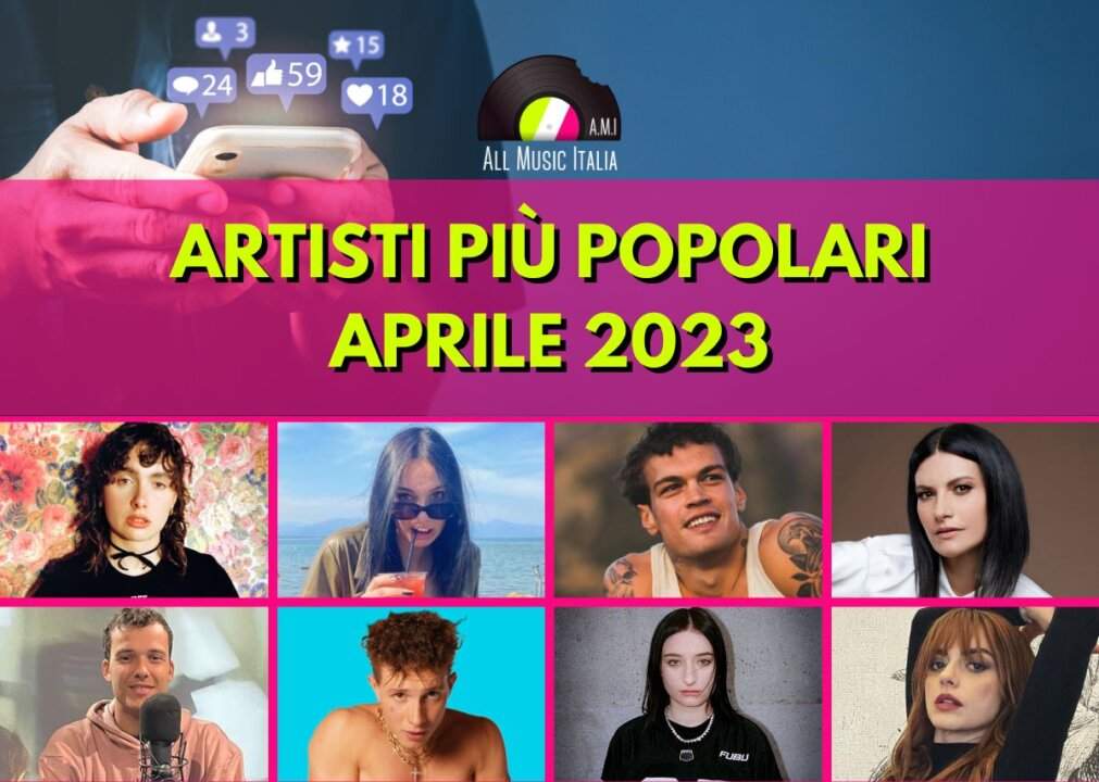 Artisti piu popolari all music italia aprile 2023