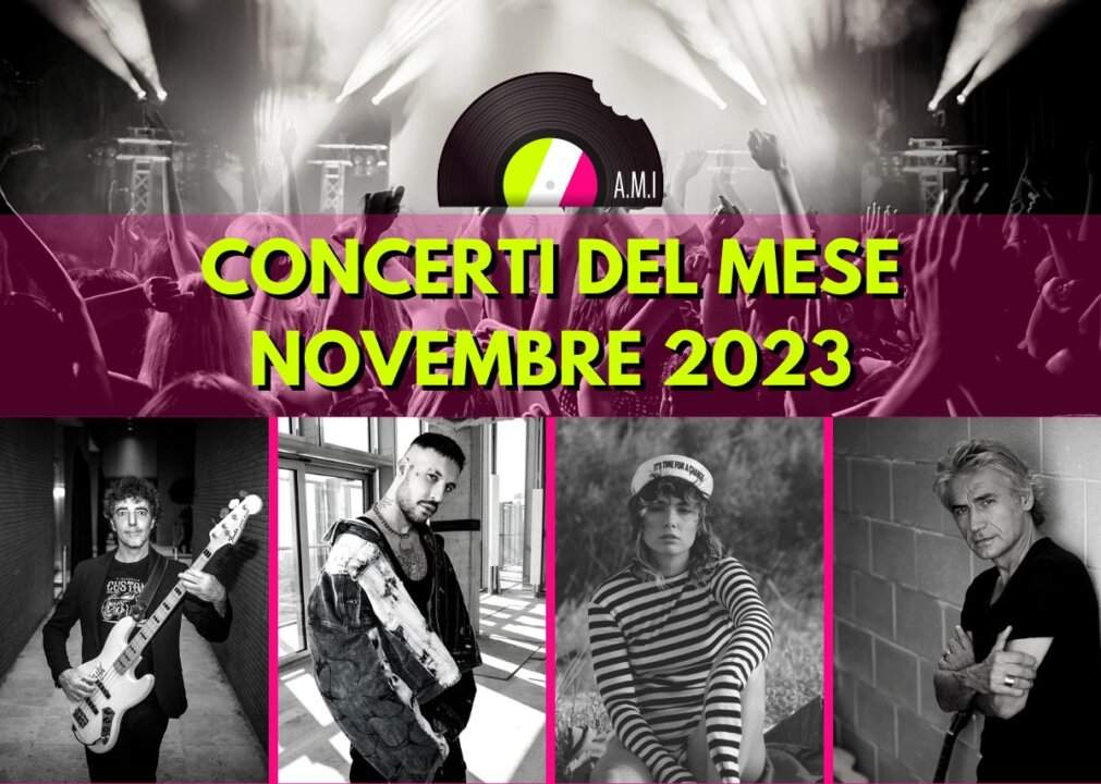 Calendario concerti del mese novembre 2023