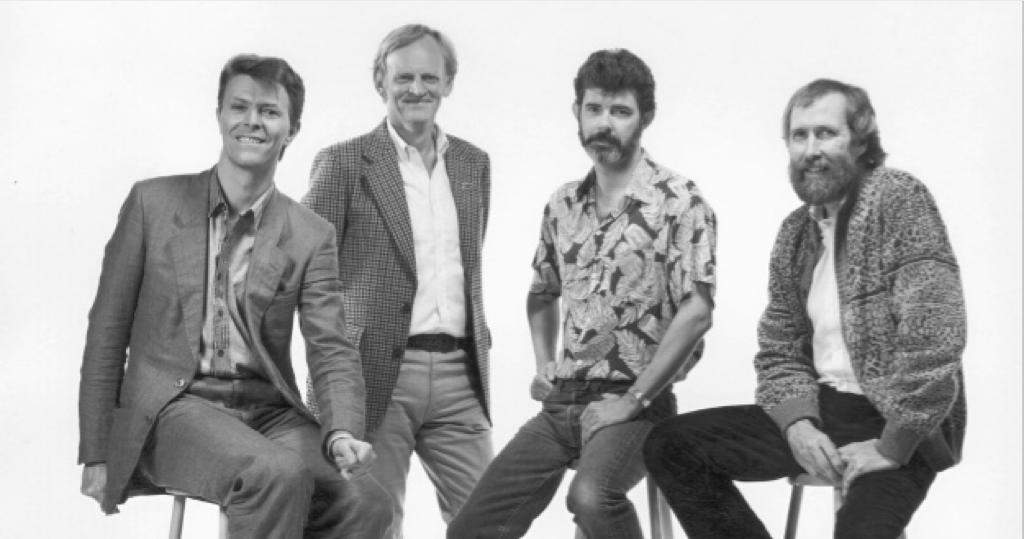 Robert Watts con David Bowie e George Lucas
