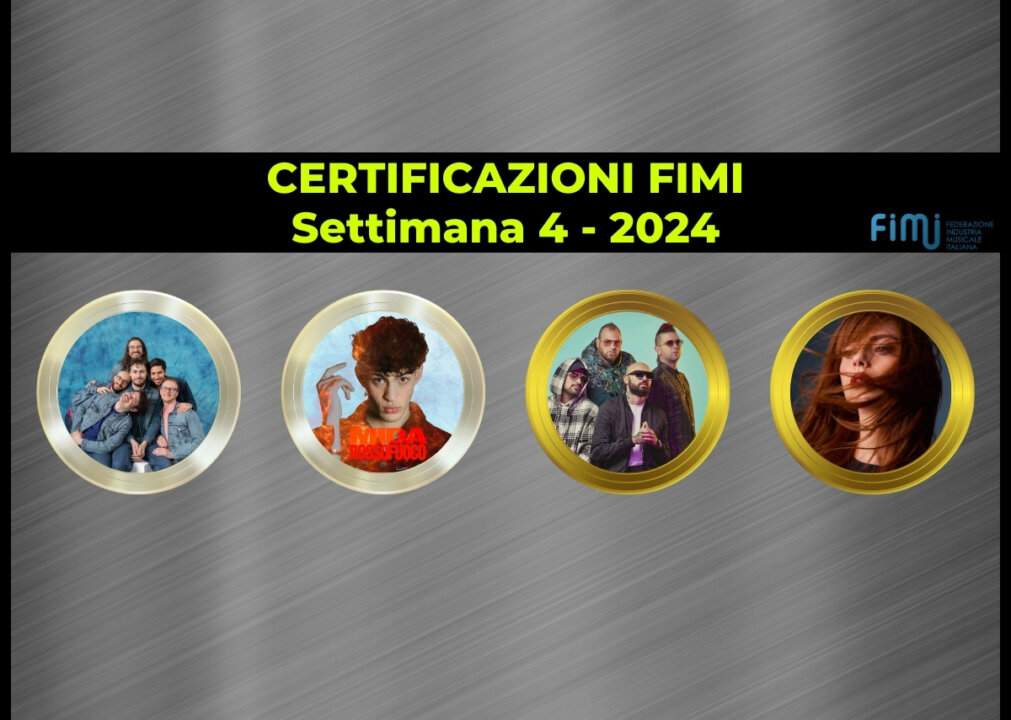 Certificazioni FIMI settimana 4 2024