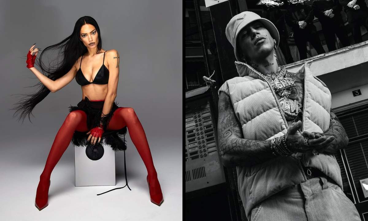 Elodie e Sfera Ebbasta estate 2025 – due scatti separati