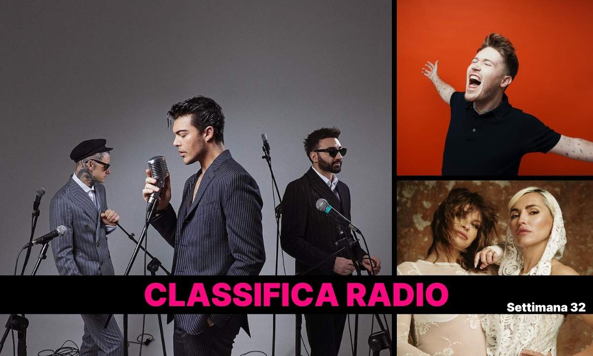 Classifica radio EarOne settimana 32 - 2025