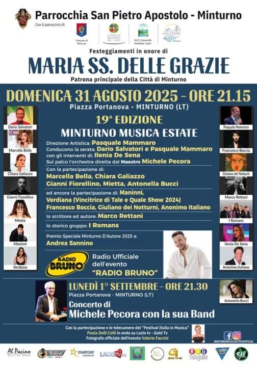 Minturno Musica Estate 2025 annuncia il cast della 19ma edizione