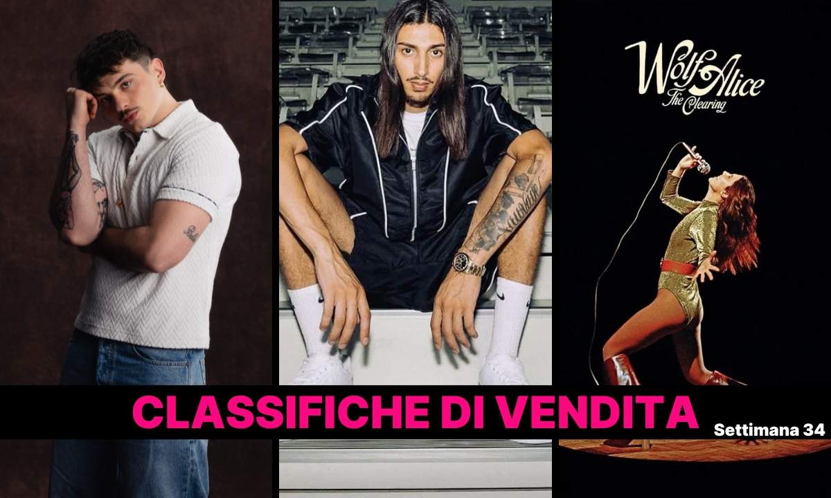Classifiche FIMI 35/2025: Olly negli album, Baby Gang nei singoli, Wolf Alice nel fisico