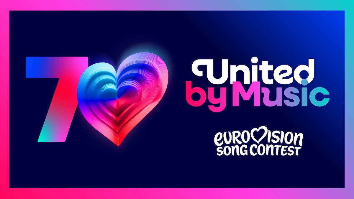 Nuovo logo ufficiale Eurovision Song Contest 2026 presentato per celebrare i 70 anni del concorso musicale europeo