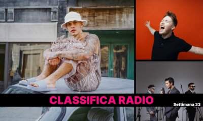 Classifica radio EarOne settimana 33 2025 con nuovo primo posto e brani più trasmessi in Italia