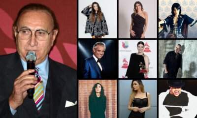 Pippo Baudo durante una delle 13 edizioni del Festival di Sanremo da lui condotte