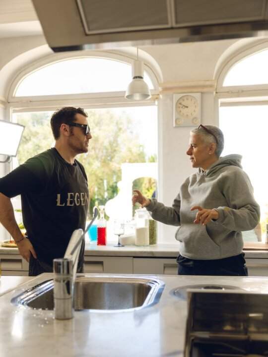 Tiziano Ferro con la manager Paola Zukar