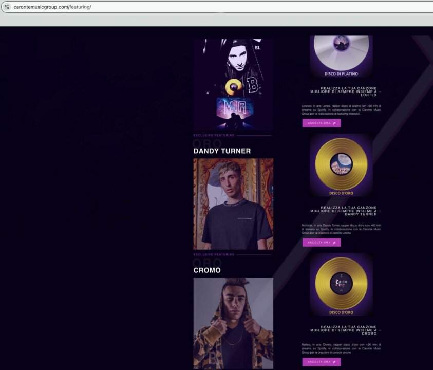 Caronte Featuring pacchetto