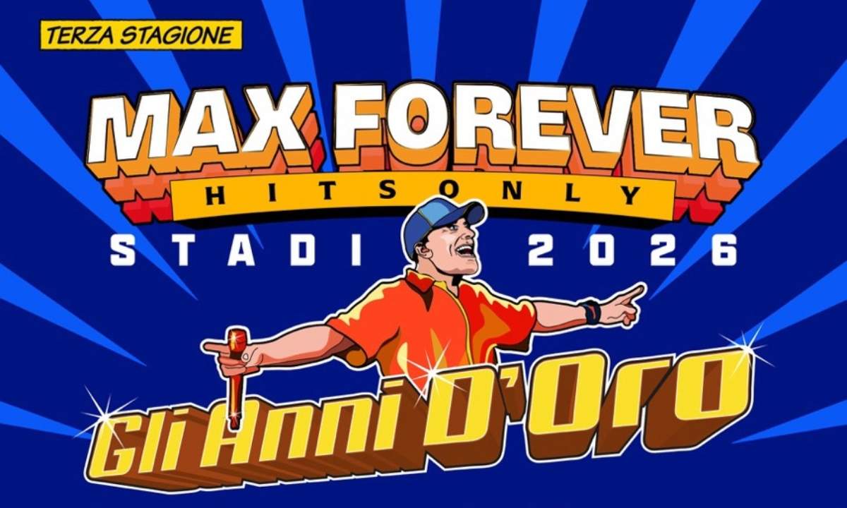 Max Pezzali annuncia nuove date del tour 2026 MAX FOREVER negli stadi italiani
