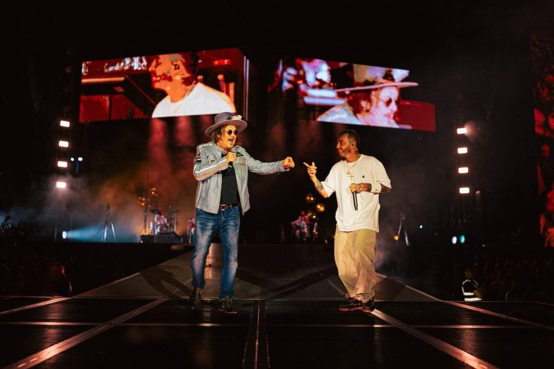 Duetto tra Salmo e Zucchero durante il concerto Lebonski Park 2025 a Milano, foto di Giuseppe Antonelli