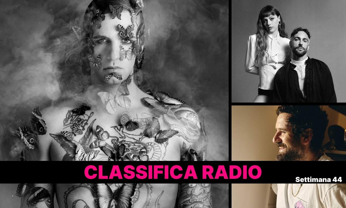 Classifica radio earone 44 2025. Achille Lauro Primo