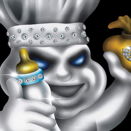 Night Skinny Papa V cover Latte in Polvere