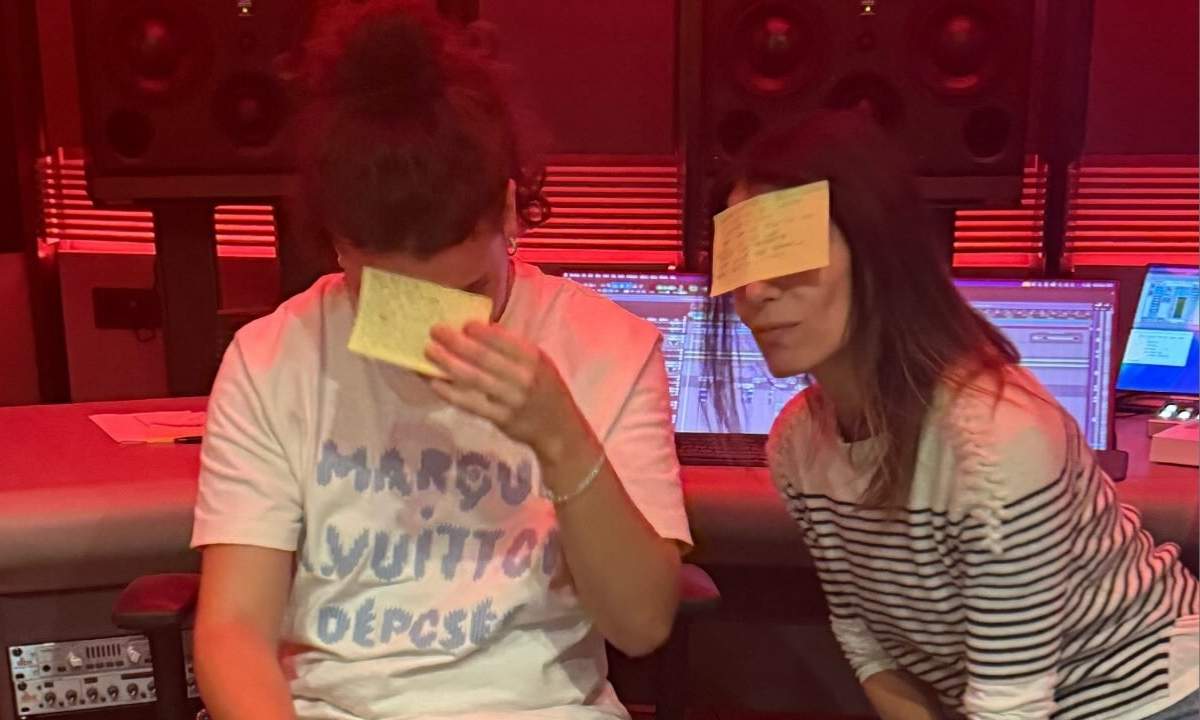 thasup e Giorgia insieme in studio per registrare un duetto