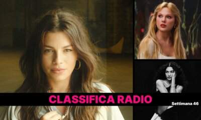 Classifica Radio EarOne settimana 46/2025 con le canzoni più trasmesse dalle radio italiane.