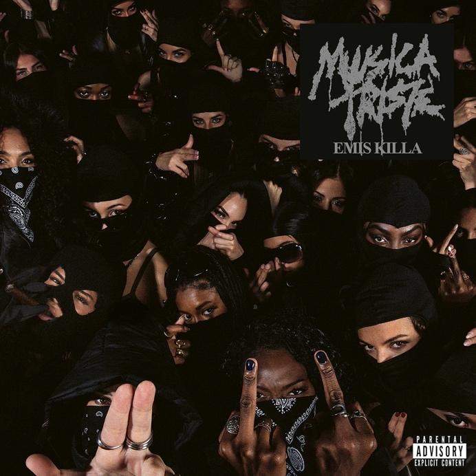 Copertina ufficiale dell’album Musica Triste di Emis Killa, in uscita il 5 dicembre 2025