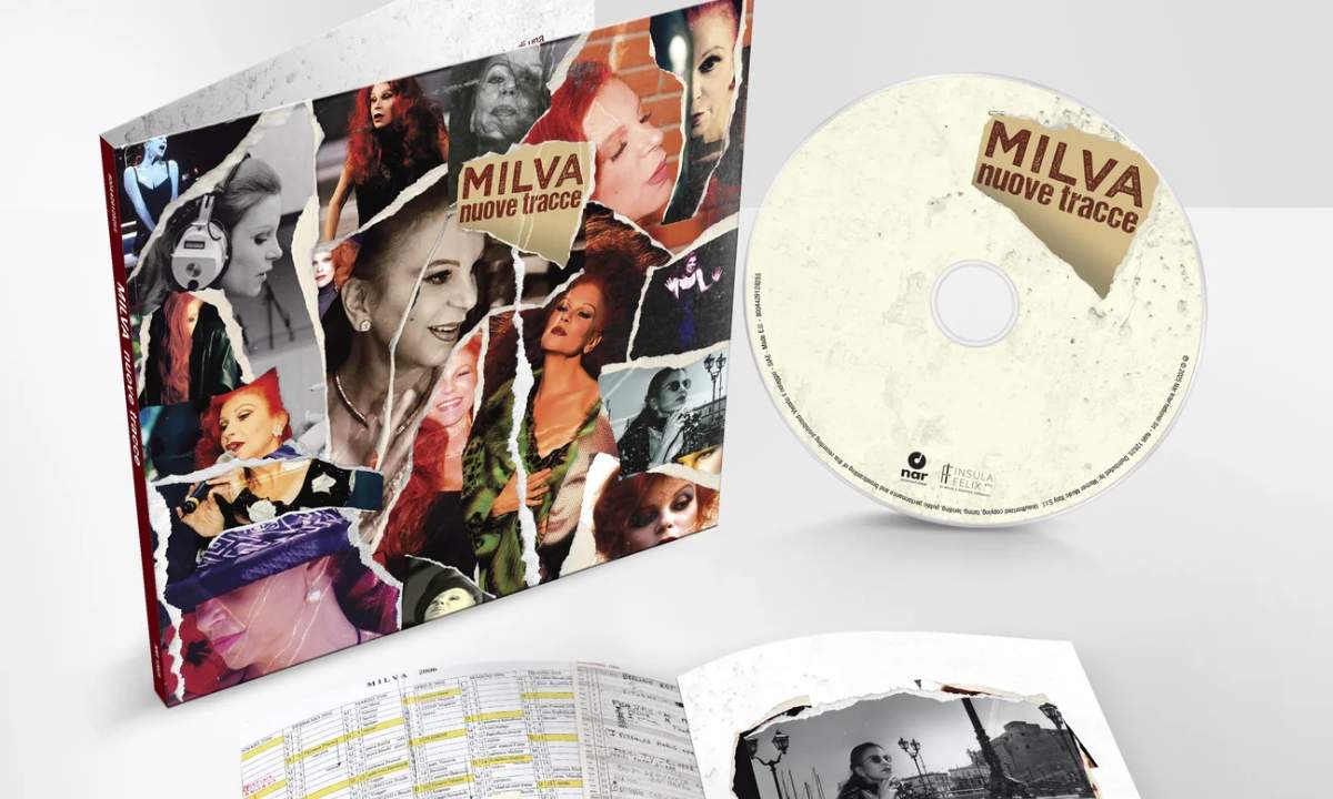Copertina della raccolta “Milva: nuove tracce” con brani inediti e nuove versioni curate da Lucio Fabbri