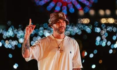 Salmo durante un live del World Tour 2025