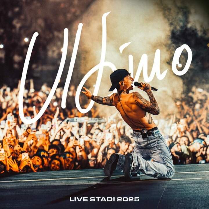 Copertina dell’album ULTIMO LIVE STADI 2025