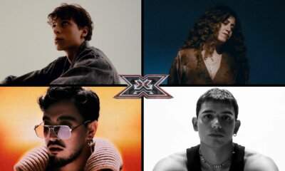 X Factor 2025 quinto Live: i giudici Paola Iezzi, Achille Lauro, Jake La Furia e Francesco Gabbani durante la puntata degli inediti