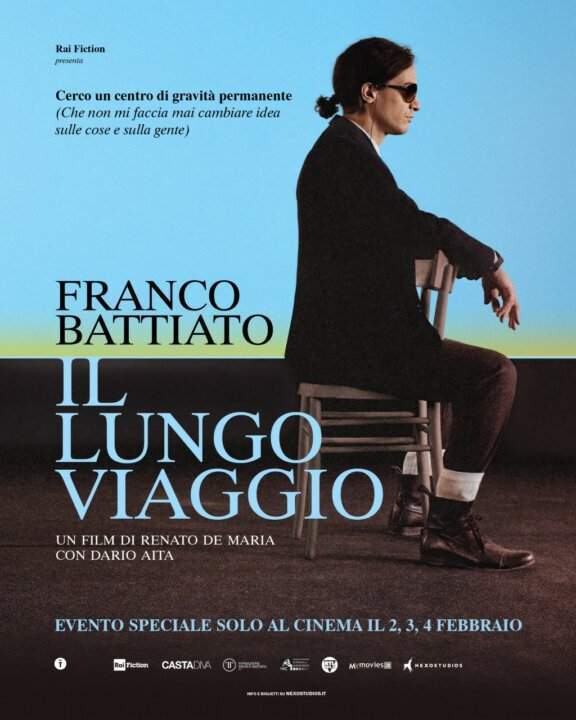 Locandina "FRANCO BATTIATO. IL LUNGO VIAGGIO"