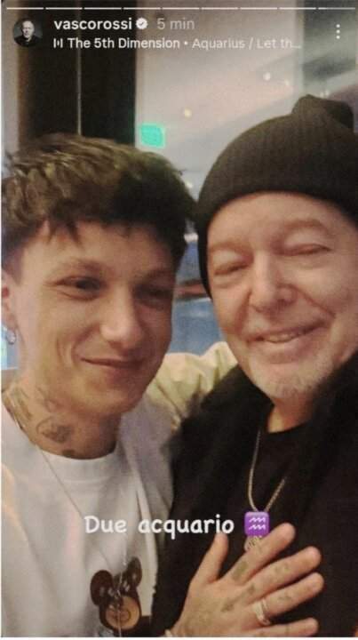 Ultimo e Vasco Rossi