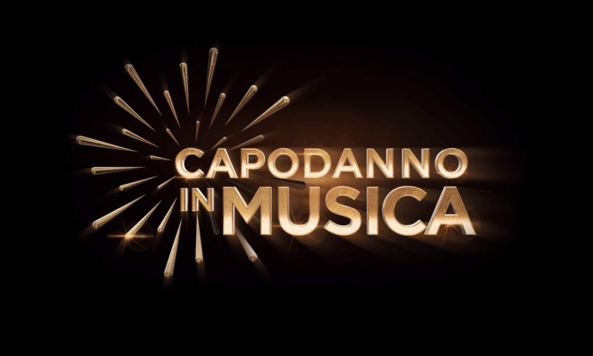 Logo ufficiale di Capodanno in Musica 2025, evento di Canale 5 in diretta da Bari