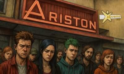 Giovani delusi davanti al Teatro Ariston per Area Sanremo 2025