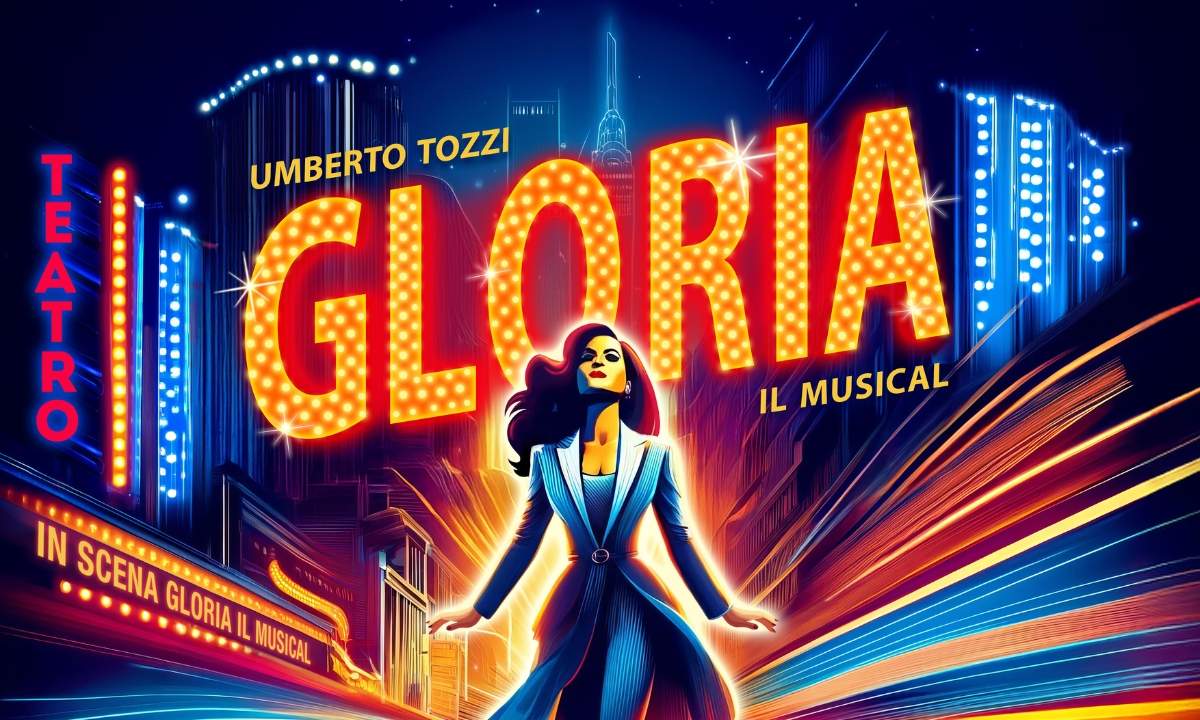 Locandina ufficiale di “Gloria – Il Musical” di Umberto Tozzi