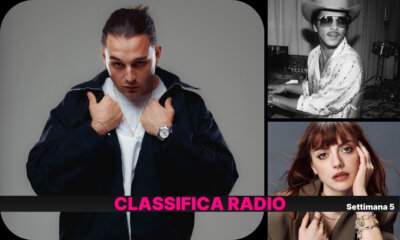 Classifica EarOne radio settimana 5 2026 Ernia primo