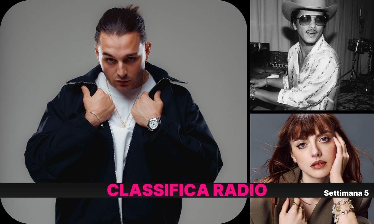 Classifica EarOne radio settimana 5 2026 Ernia primo
