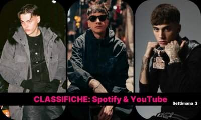 Classifica Spotify YouTube settimana 03/2026