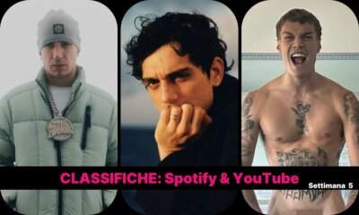 Classifica Spotify YouTube settimana 05/2026 Top & Flop