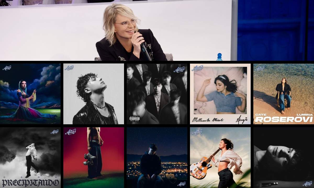 I ragazzi di Amici 25 durante la presentazione dei nuovi inediti