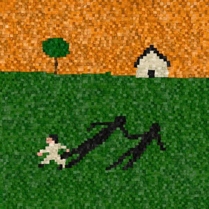 Fulminacci new album cover Calcinacci