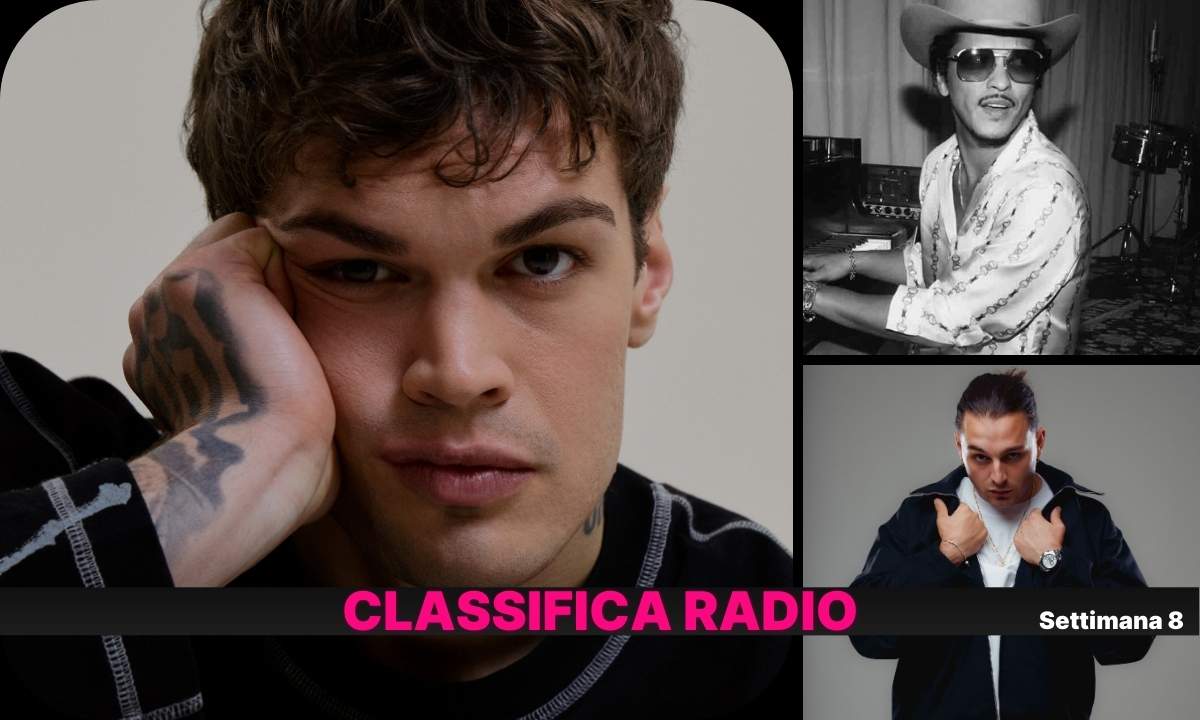 La classifica EarOne della settimana 8 del 2026 con Blanco e RAYE