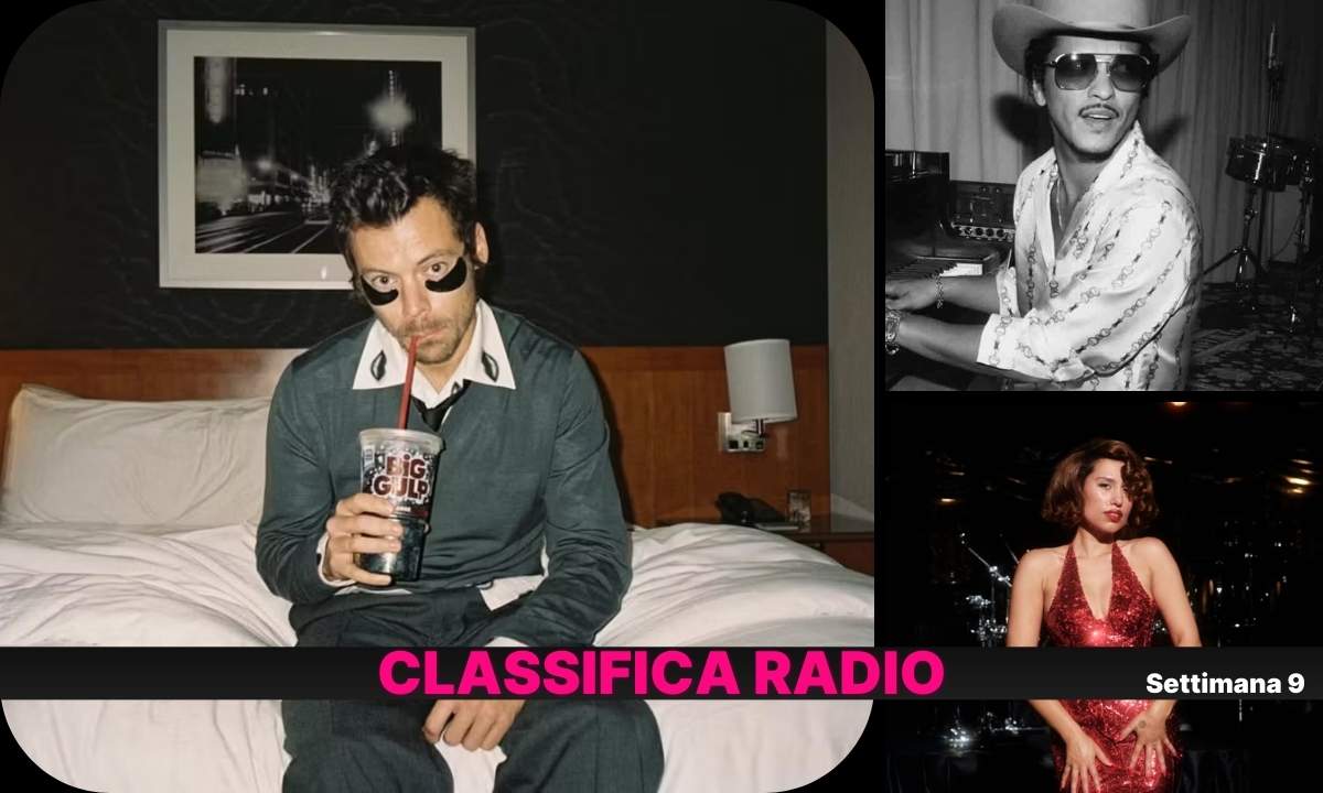 Classifica EarOne settimana 9 con Harry Styles al primo posto