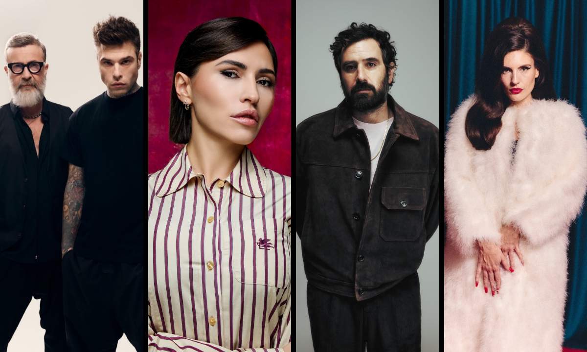 Serena Brancale, Tommaso Paradiso, Ditonellapiaga e Fedez con Marco Masini, protagonisti della prima serata di Sanremo 2026