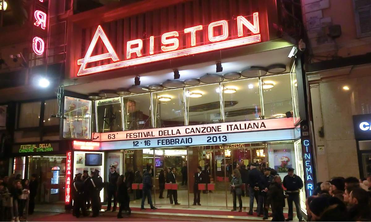 Teatro Ariston di Sanremo sede del Festival della Canzone Italiana