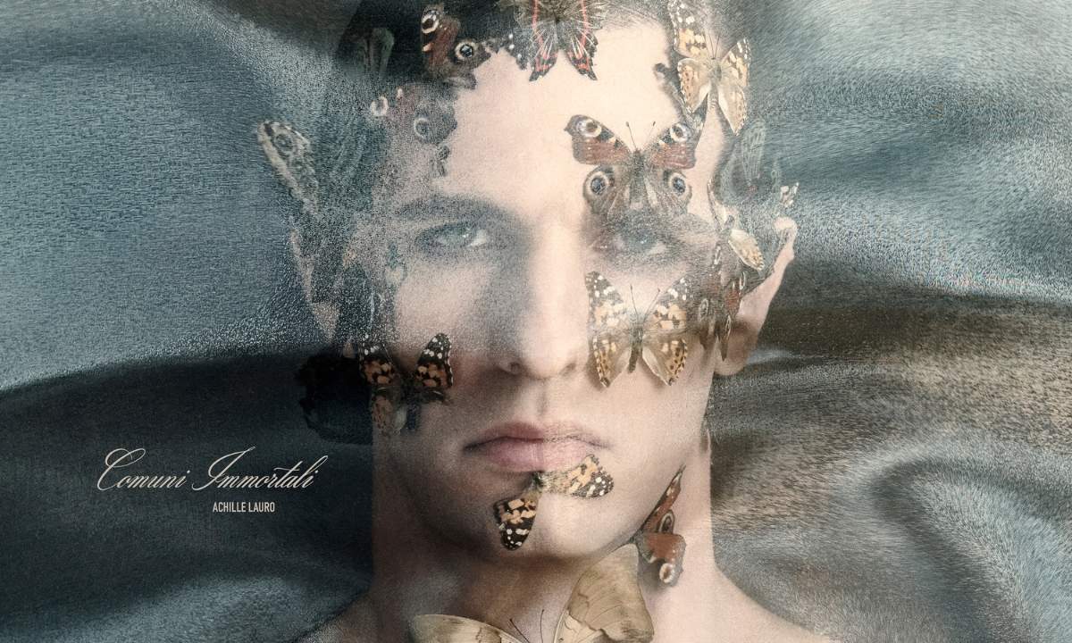 Dettaglio della copertina di Comuni Immortali di Achille Lauro