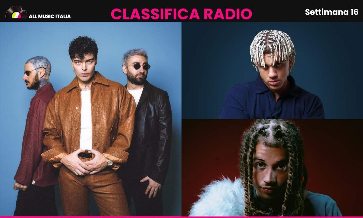 The Kolors, Samurai Jay e Sayf nel collage AMI per la Classifica Radio EarOne settimana 16 2026