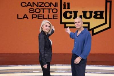 Federica Gentile e Niccolò Agliardi nello studio di Il Club - Canzoni sotto la pelle