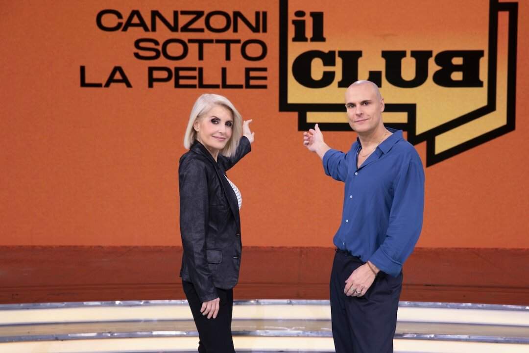 Federica Gentile e Niccolò Agliardi nello studio di Il Club - Canzoni sotto la pelle