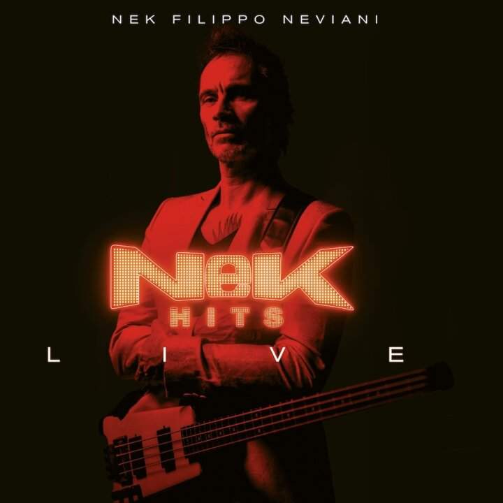Copertina di Nek Hits Live, il nuovo album dal vivo di Filippo Neviani