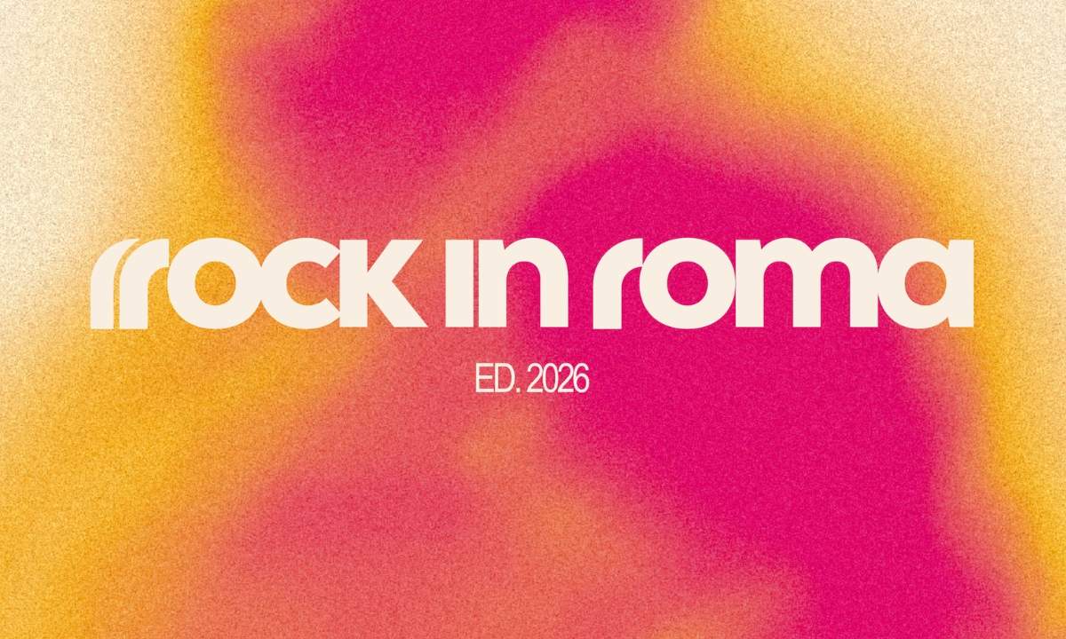 Logo di Rock in Roma 2026 su sfondo colorato